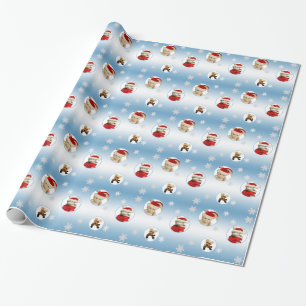 Snowflake & Reindeer Christmas Wrapping Paper