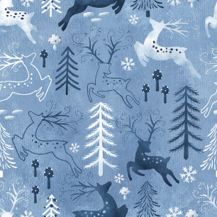 Snowflake & Reindeer Winter Mug