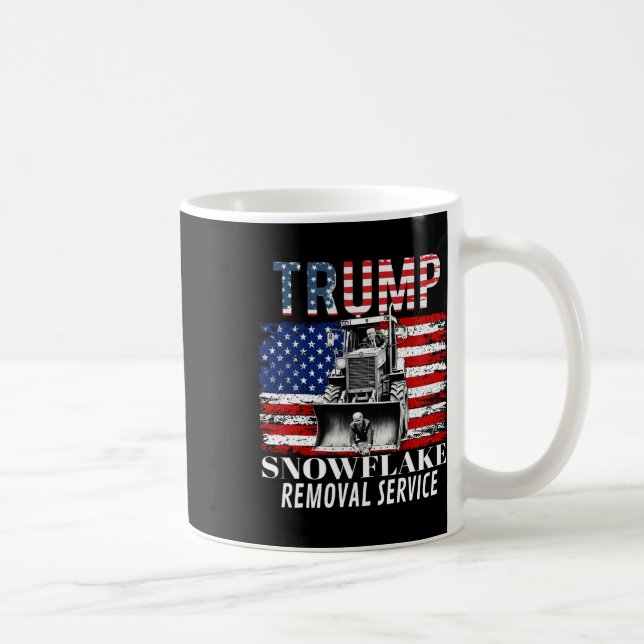 Snowflake Removal Service Funny Donald Trump 2024  Coffee Mug (Right)