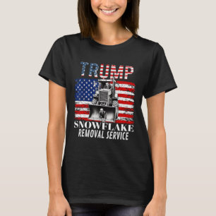 Snowflake Removal Service Funny Donald Trump 2024  T-Shirt