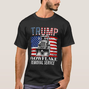 Snowflake Removal Service Funny Donald Trump 2024  T-Shirt