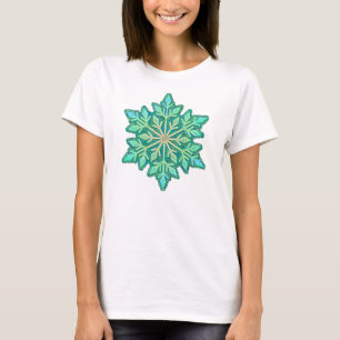 SNOWFLAKE-Retro Vintage Snowflake, Winter Sports T-Shirt