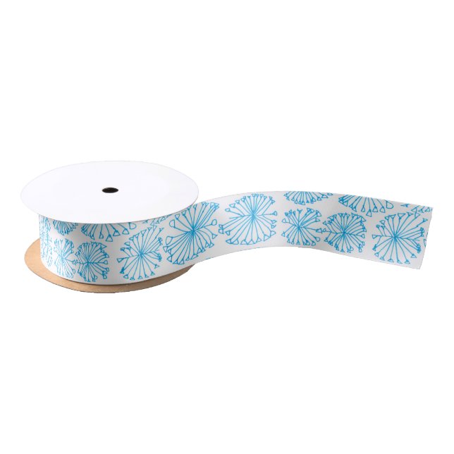 Snowflake Ribbon Satin Ribbon (Spool)