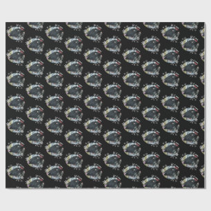 Snowflake Sheep Let it Snow Holiday Wrapping Paper