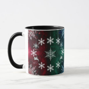 Snowflake Silhouettes Combo Christmas Mug 
