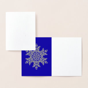 Snowflake Silver Foil Card 