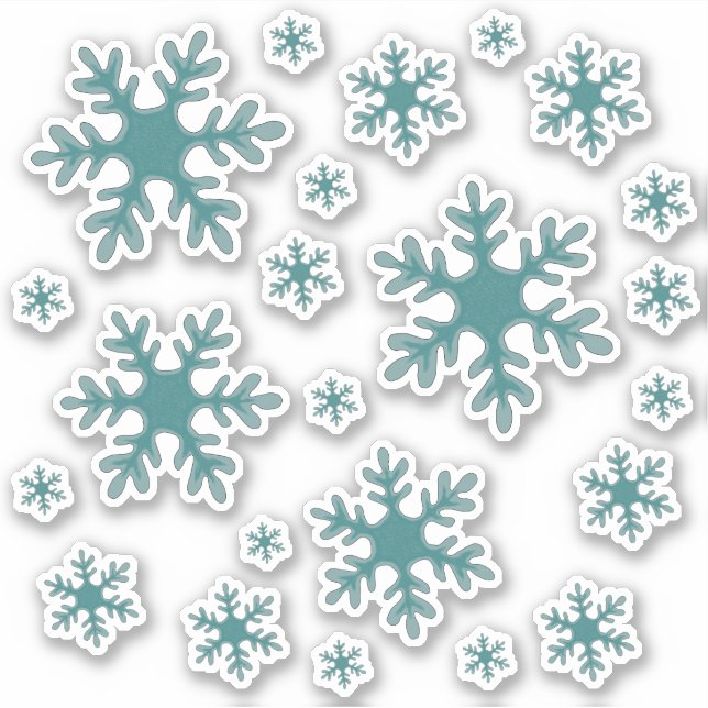 Snowflake Snow Winter Holidays Sticker Pack (Devant)