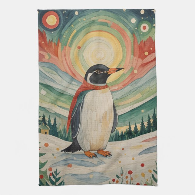 Snowflake Soirée Kitchen Towel (Vertical)