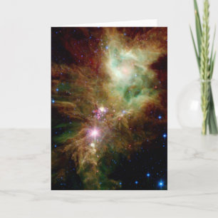Snowflake Star Cluster Space NASA Holiday Card