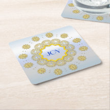 Snowflake Star Holiday Gold Silver Lacy Circle