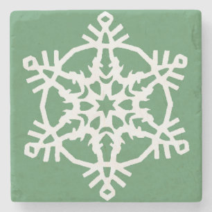 Snowflake Stone Coaster