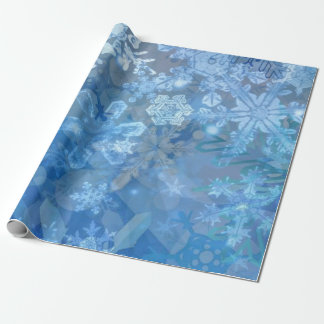Snowflake Storm digital art Wrapping Paper