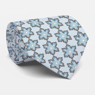 Snowflake Sugar Cookie Winter Hanukkah Christmas Tie