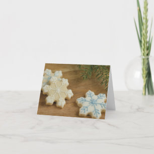 Snowflake Sugar Cookies Holiday Card