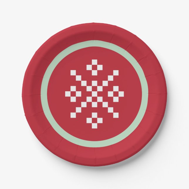 Snowflake Sweater Weather Plate (Front)