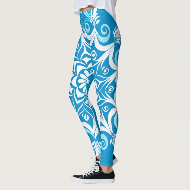 Snowflake Swirls Leggings (Left)