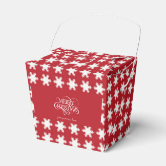 Snowflake Take Out Christmas Favour Box