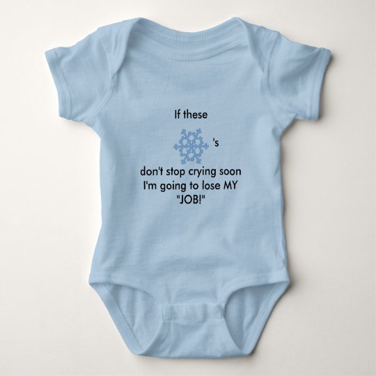 Snowflake Tears One-piece for Discerning Baby Baby Bodysuit