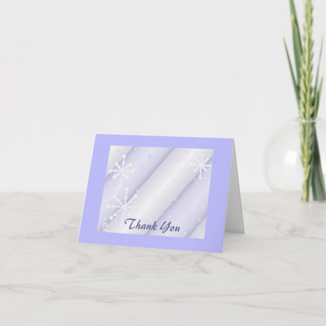 Snowflake Thank You Card (Front)