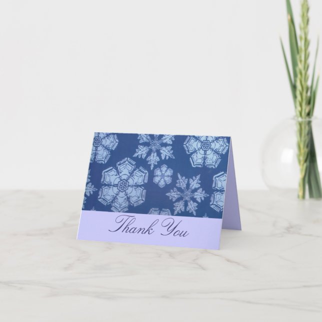 Snowflake Thank You Card (Front)