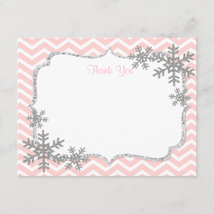 Snowflake Thank You Cards