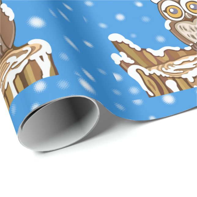 Snowflake the Owl Wrapping Paper (Roll Corner)