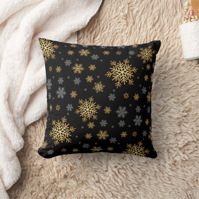 Snowflake Throw Pillow (Blanket)