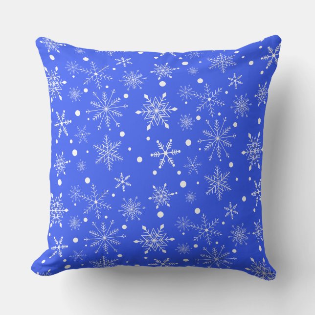 Snowflake Throw Pillow (Front)