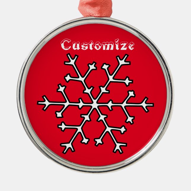 Snowflake Thunder_Cove Metal Ornament (Front)