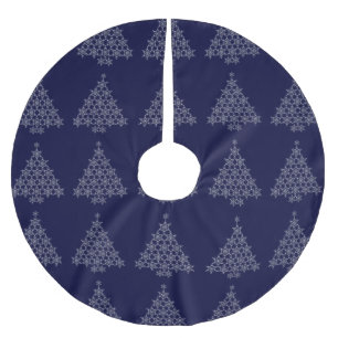 Snowflake Trees Christmas Tree Skirt