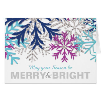 Snowflake Turquoise Marine Orchid Silver Holiday