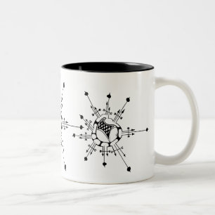 Snowflake Two-Tone Coffee Mug