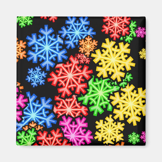 Snowflake Wallpaper Magnet (Front)