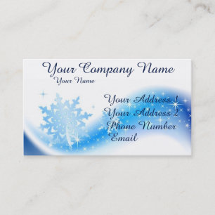 Snowflake Wave Business Card