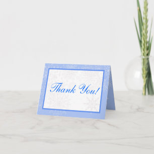 Snowflake Wedding Folded Thank You Card