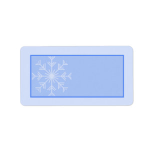 Snowflake Wedding Mailing Address Label