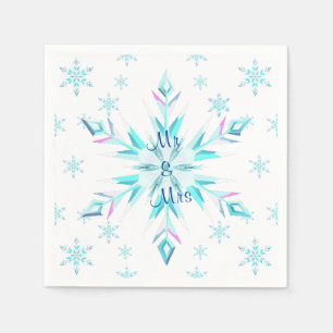 Snowflake Wedding Napkins