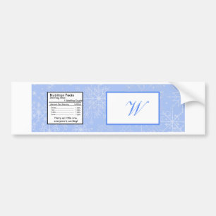 Snowflake Wedding Water Bottle Label