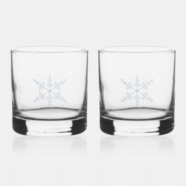Snowflake Whiskey Glass (Front)