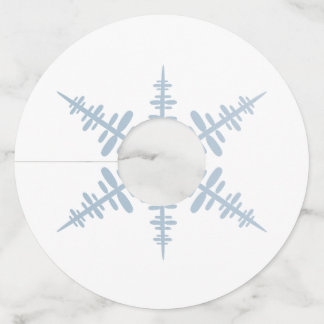 Snowflake Wine Glass Tag