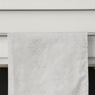 Snowflake Winter Christmas Pattern Kitchen Towel