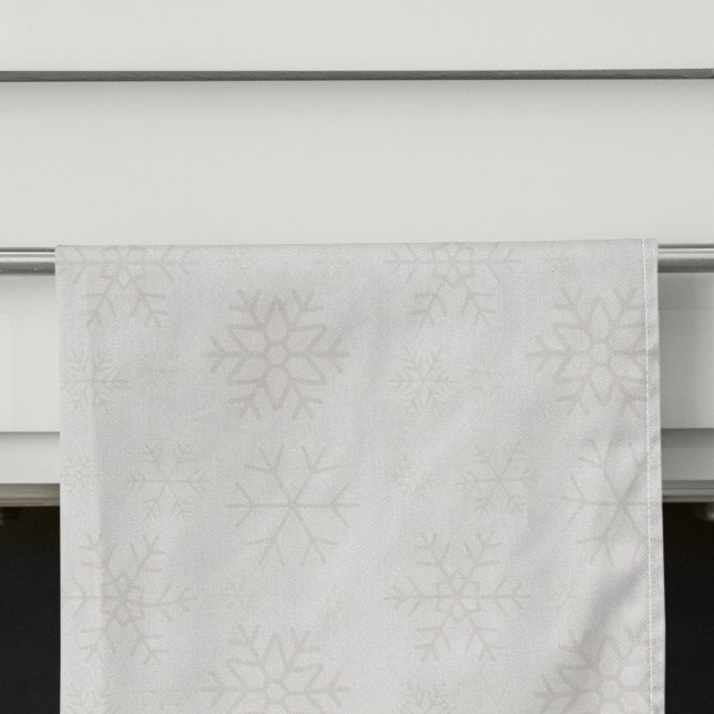 Snowflake Winter Christmas Pattern Kitchen Towel (Creator Uploaded)