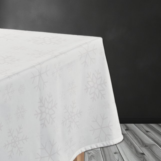 Snowflake Winter Christmas Pattern Tablecloth (Creator Uploaded)