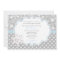 Snowflake Winter Wonderland baby shower invitation
