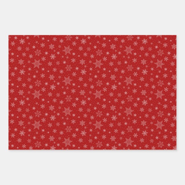 Snowflake wrapping paper (Front)