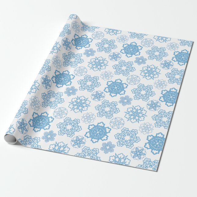 Snowflake Wrapping Paper (Unrolled)