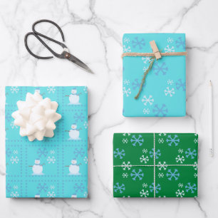 Snowflake Wrapping Paper Bundle