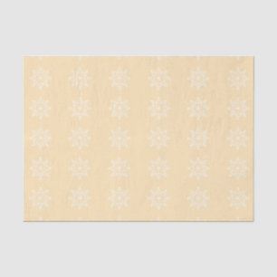Snowflake Xmas Design Peach Holiday Christmas Tissue Paper
