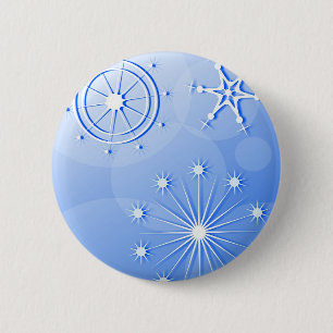 Snowflakes 2 Inch Round Button