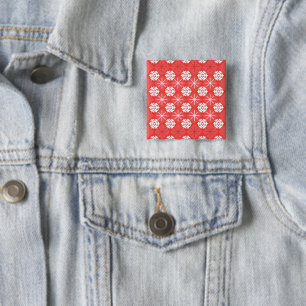 Snowflakes 2 Inch Square Button